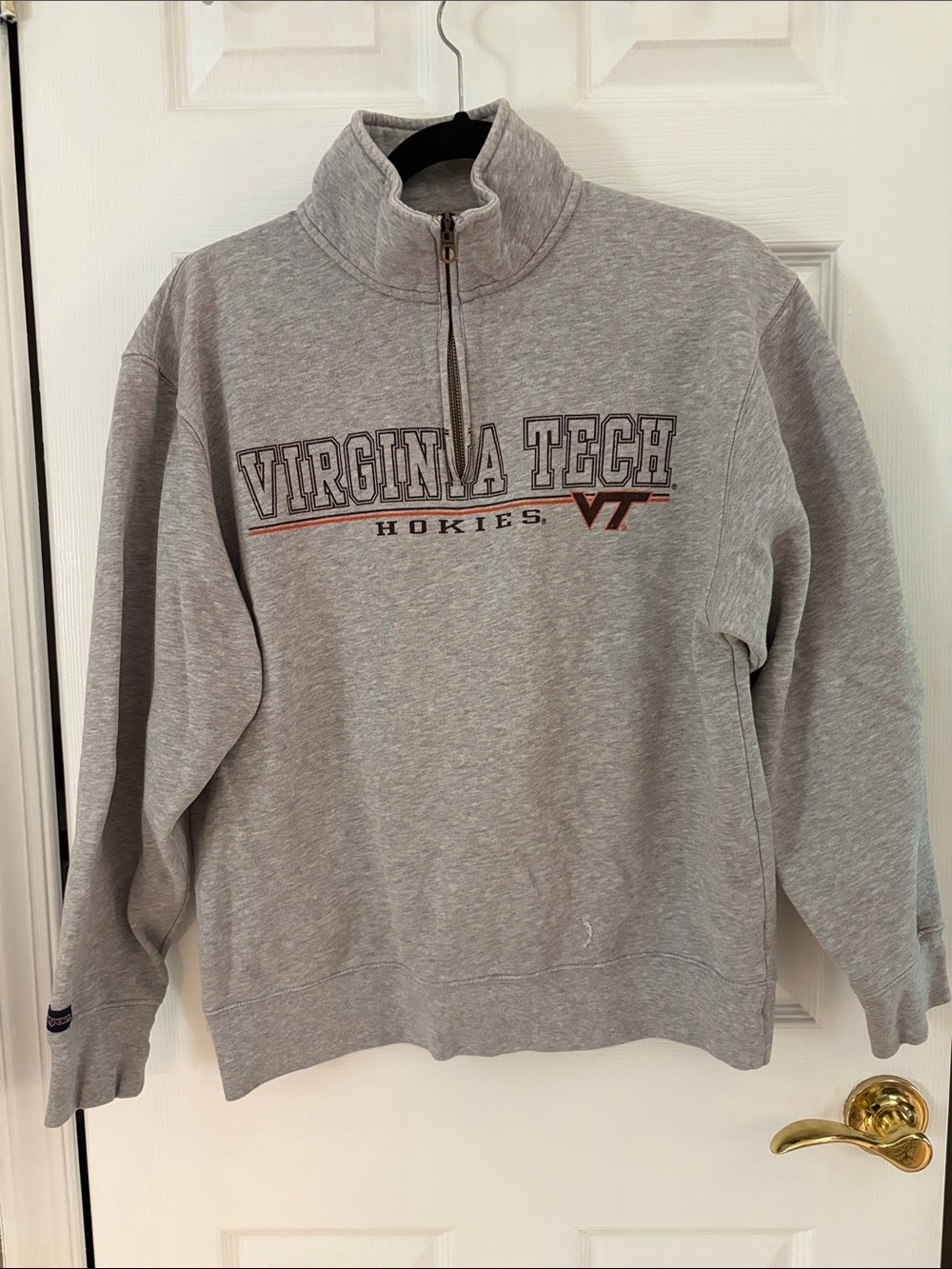 Jansport Gray Virginia Tech Quarter-Zip Pullover